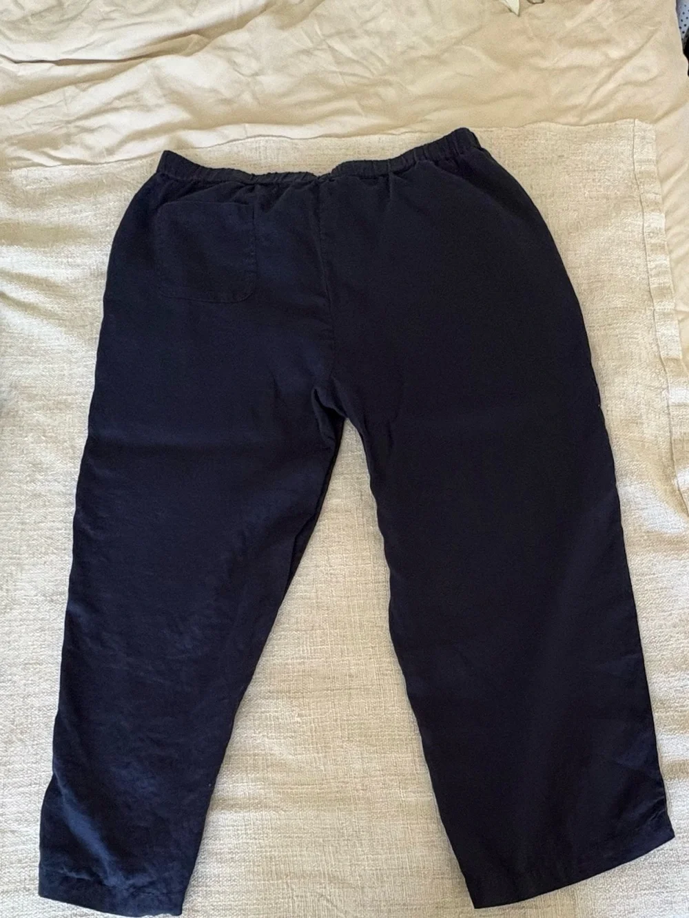 Quince 100% Linen Navy Pants Size XL